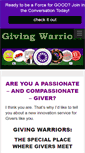 Mobile Screenshot of givingwarriors.com