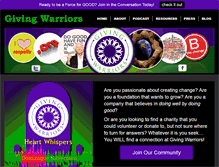 Tablet Screenshot of givingwarriors.com